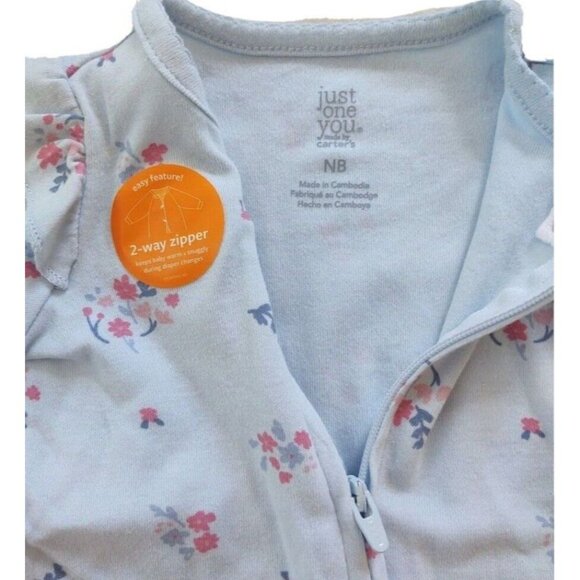 Carter's Newborn Girls Sleeper Pajamas NWT - Picture 2 of 5